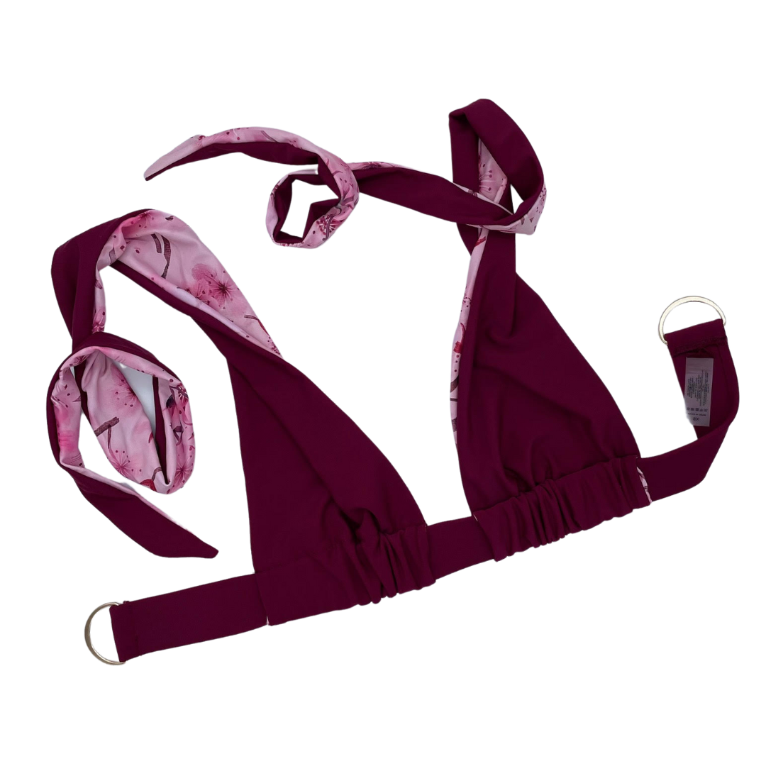 Tri Fit Tops and comfort support for large bust big boobs Comfort Band  Bikini Cerise- Lemonkini